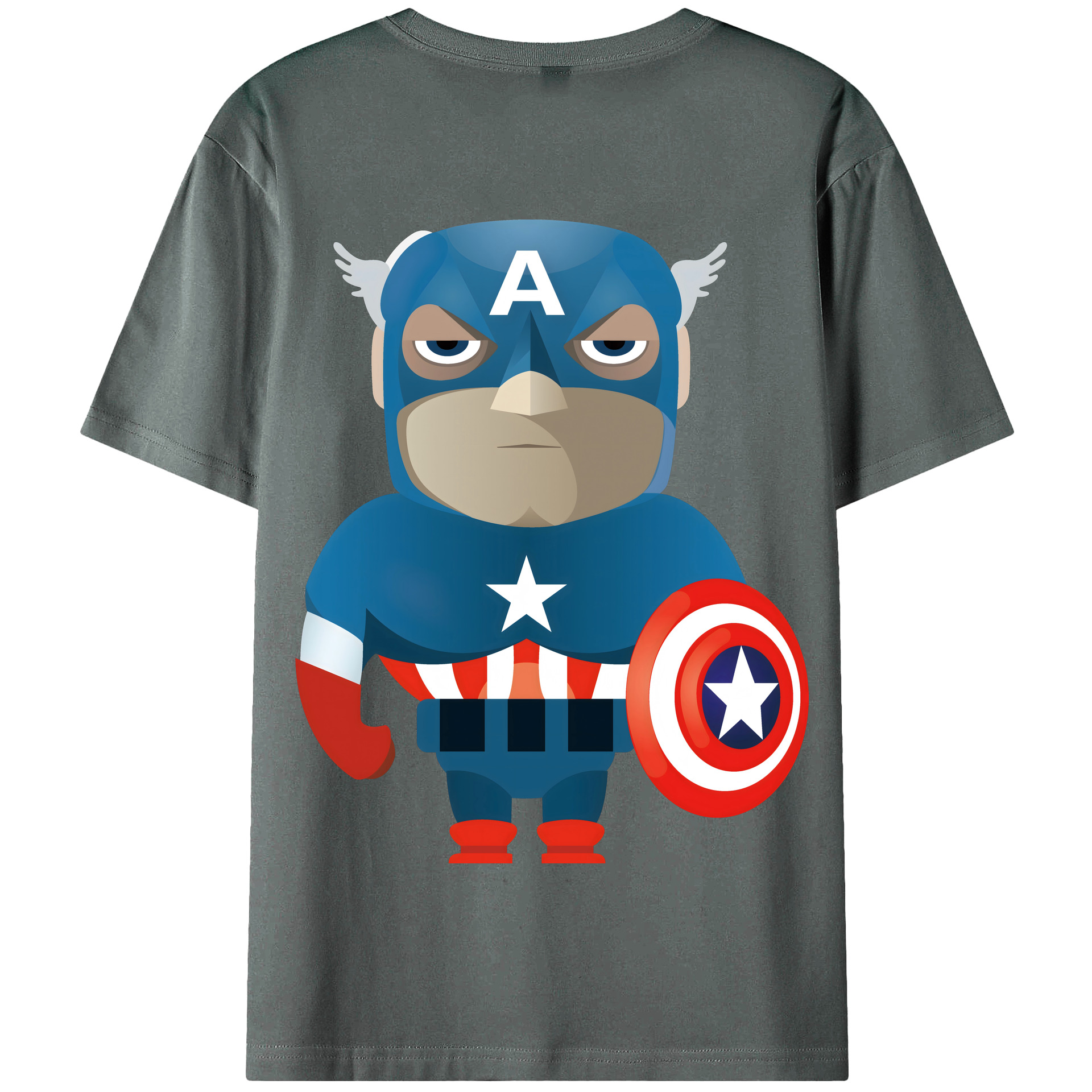 （画像用） アベンジャーズ The Avengers 綿100％半袖Tシャツ（背面プリント）